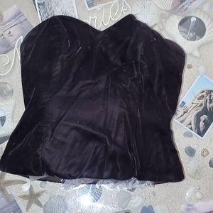 Velvet sweetheart top